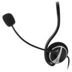 A4Tech HU-5P Neckband Headset, 40mm Driver, Inline Controls With Mic Mute, Rotatable Omnidirectional Noise-Cancelling Microphone