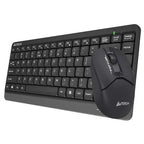 A4Tech Fstyler FG1112S Compact Desktop Set, 2.4GHz Wireless, Silent Clicks, 1200 DPI, Up to 12 Months Battery Life, Black