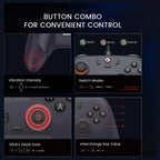 GameSir NOVA Lite Multiplatform Controller, Hall Effect Sticks, Tri-Mode Connectivity, Turbo Function, Multi-Function M Button, Space Purple