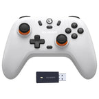 GameSir Nova Lite Wireless Controller, Hall Effect Sticks and Triggers, Bluetooth and 2.4G Dongle and USB-C, 20Hz Turbo, Rumble Vibration, For PC Android iOS Switch Steam Deck, White