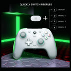 GameSir G7 SE Wired Controller, Hall Effect Joysticks and Hall Triggers, 2 Custom Backbuttons, 3.5mm Audio Jack, for Xbox Series X|S Xbox One and Windows 10/11, White