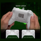 GameSir G7 SE Wired Controller, Hall Effect Joysticks and Hall Triggers, 2 Custom Backbuttons, 3.5mm Audio Jack, for Xbox Series X|S Xbox One and Windows 10/11, White