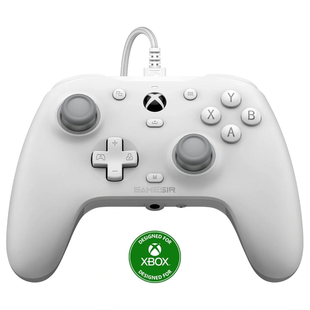 GameSir G7 HE Wired Xbox Controller, Hall Effect Sticks And Hall Effect Magnetic Triggers, Microswitch Face Buttons, 3.5mm Headphone Jack And Microphone Mute Button, White