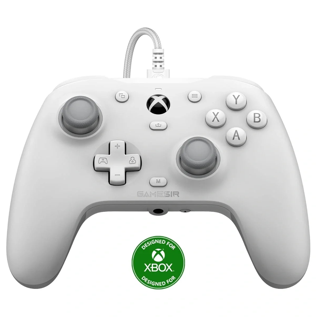 GameSir G7 HE Wired Xbox Controller, Hall Effect Sticks And Hall Effect Magnetic Triggers, Microswitch Face Buttons, 3.5mm Headphone Jack And Microphone Mute Button, White