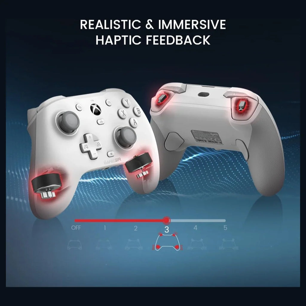 GameSir G7 HE Wired Xbox Controller, Hall Effect Sticks And Hall Effect Magnetic Triggers, Microswitch Face Buttons, 3.5mm Headphone Jack And Microphone Mute Button, White