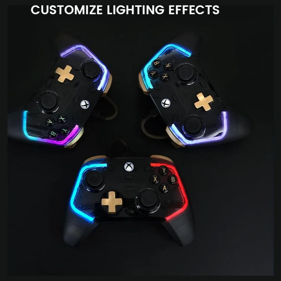 GameSir Kaleid Flux Enhanced Wired Controller for Xbox, RGB Lighting, Hall Effect Joystick, Compatible with Xbox Series X|S, Xbox One and Windows 10/11 PC