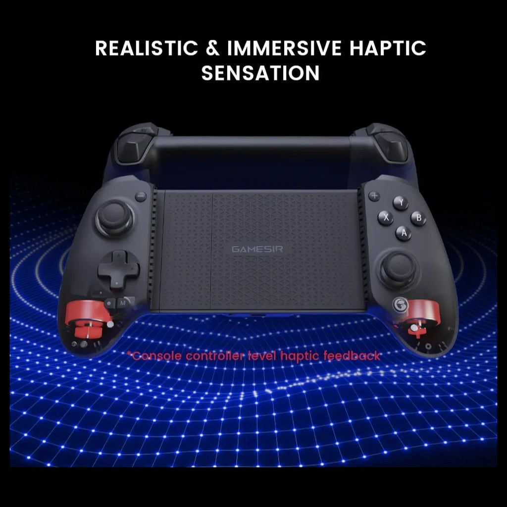 GameSir G8 Plus Bluetooth Mobile Game Controller, Hall Effect Joysticks and Hall Trigger, 6-Axis Gyroscope, Dual Motor Vibration, Interchangeable Magnetic Components