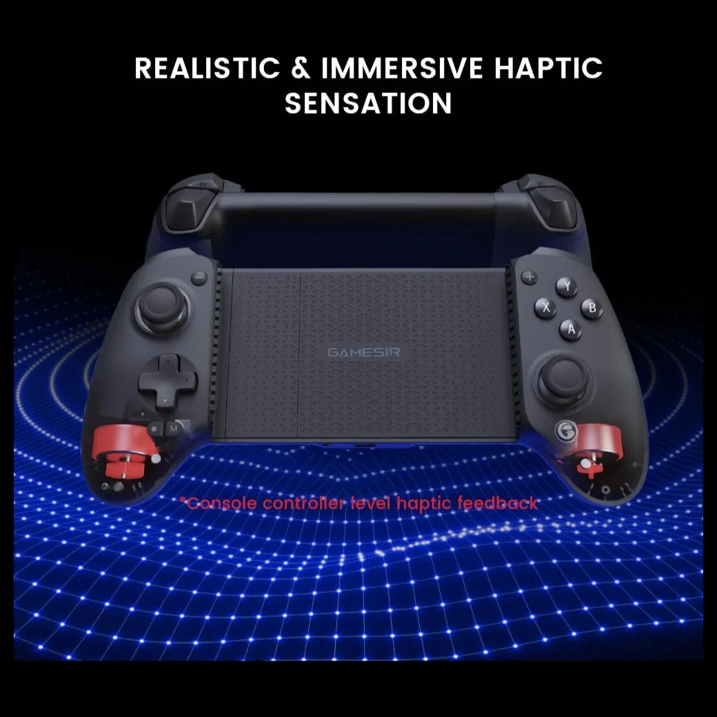 GameSir G8 Plus Bluetooth Mobile Game Controller, Hall Effect Joysticks and Hall Trigger, 6-Axis Gyroscope, Dual Motor Vibration, Interchangeable Magnetic Components