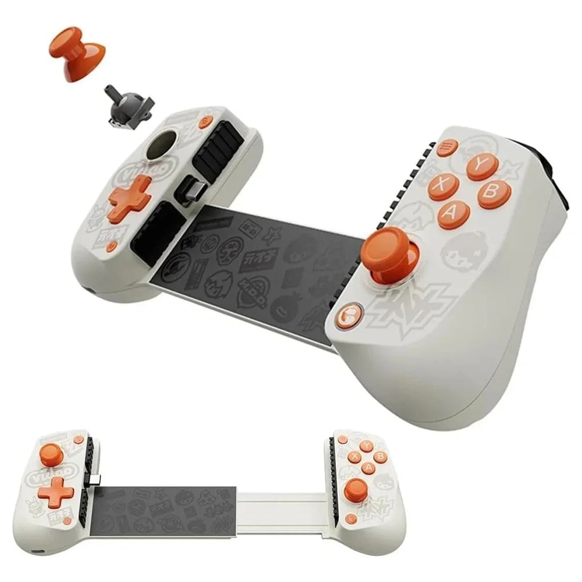 GameSir X5 Lite ZENLESS Type-C Mobile Gaming Controller, Hall Effect Sticks, Pass-Through Charging, Turbo Function, Software Customization, Moon White
