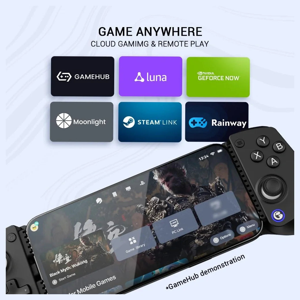GameSir X5 Lite Mobile Gaming Controller for Android, Hall Effect Joystick, Stretchable up to 213mm, Type-C Connection, Pass-through Charging, Black