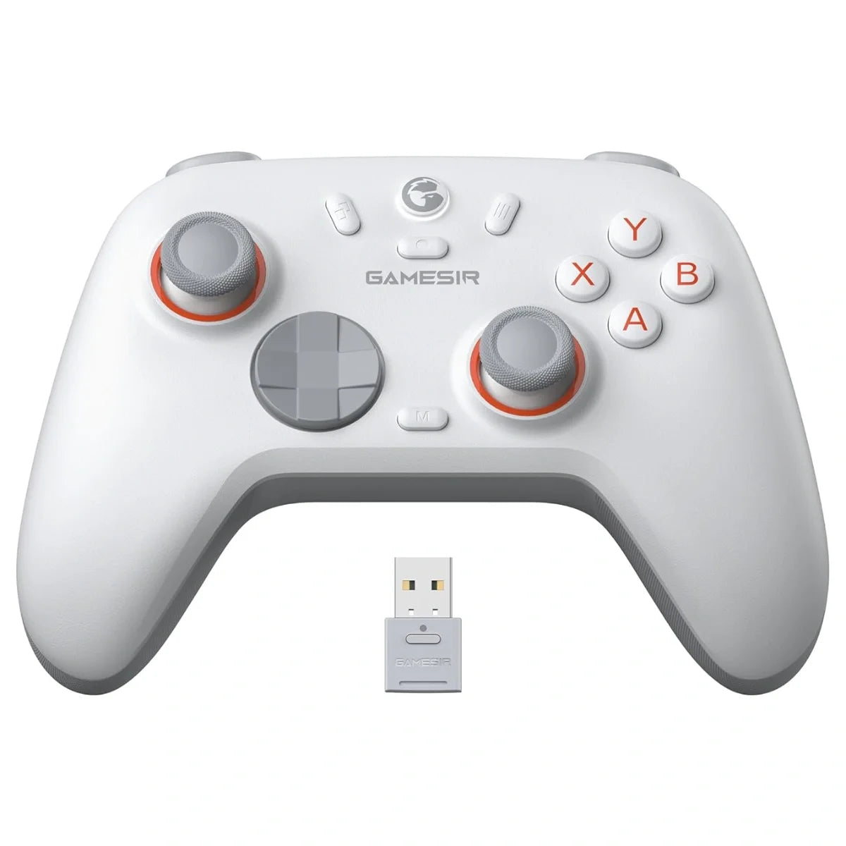 GameSir Nova Lite 2 Wireless PC Controller, Hall Effect Sticks And Triggers, 2.4G And Wired 1000Hz Polling Rate, Remappable Buttons, Compatible With PC Switch Steam Android iOS, White