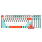 A4Tech FS300 Hot-Swappable Mechanical Gaming Keyboard, 98-Key, White Backlit, 1ms Key Response, 1000Hz Report Rate