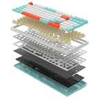 A4Tech FS300 Hot-Swappable Mechanical Gaming Keyboard, 98-Key, White Backlit, 1ms Key Response, 1000Hz Report Rate