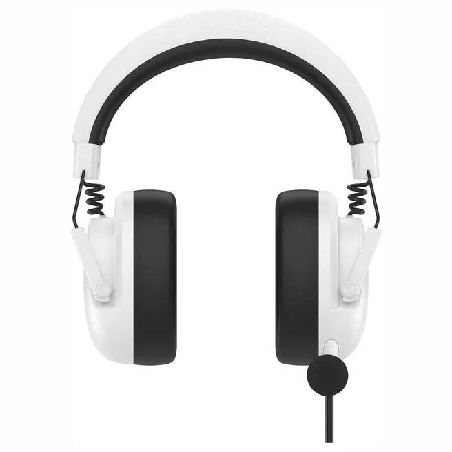 Bloody G585 Gaming Headset, 7.1 Virtual Surround Sound, 50mm Speaker Unit, Detachable Noise Cancelling Single-Directional Mic, USB Plug, White