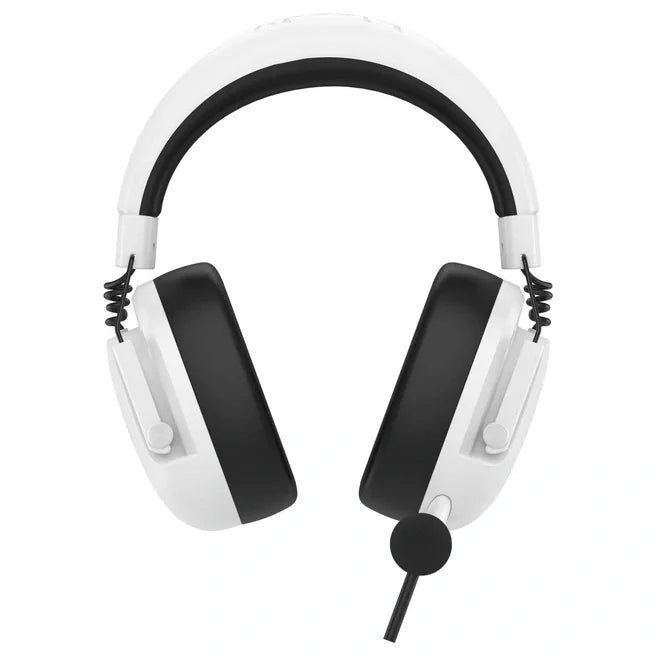 Bloody G585 Gaming Headset, 7.1 Virtual Surround Sound, 50mm Speaker Unit, Detachable Noise Cancelling Single-Directional Mic, USB Plug, White