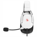 Bloody G585 Gaming Headset, 7.1 Virtual Surround Sound, 50mm Speaker Unit, Detachable Noise Cancelling Single-Directional Mic, USB Plug, White