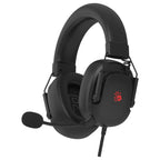Bloody G585 Gaming Headset, 7.1 Virtual Surround Sound, 50mm Speaker Unit, Noise Cancelling Detachable Single-Directional Mic, 7-Color Cycle Backlit, Black