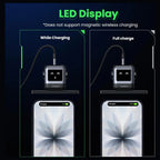UGREEN Uno RG 30W USB-C GaN Charger, LED Screen, Foldable Plug, Black, 15550