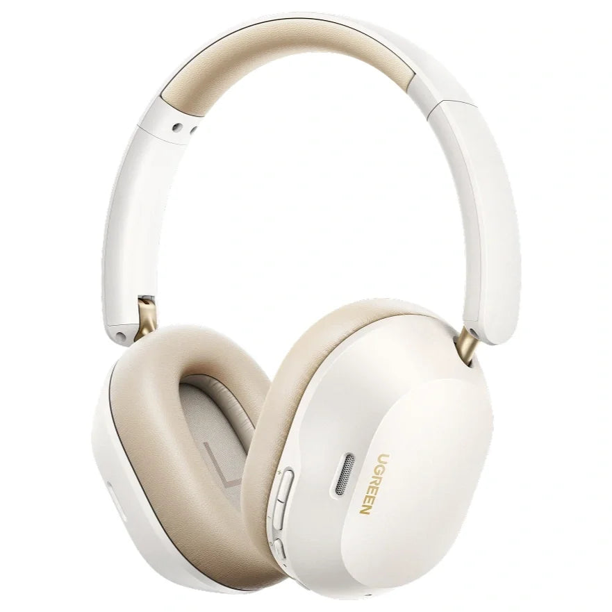 UGREEN HiTune MAX 5C Bluetooth Headphones, LDAC Audio Decoding, Adaptive Noise Cancellation, 45hrs Battery Life, White