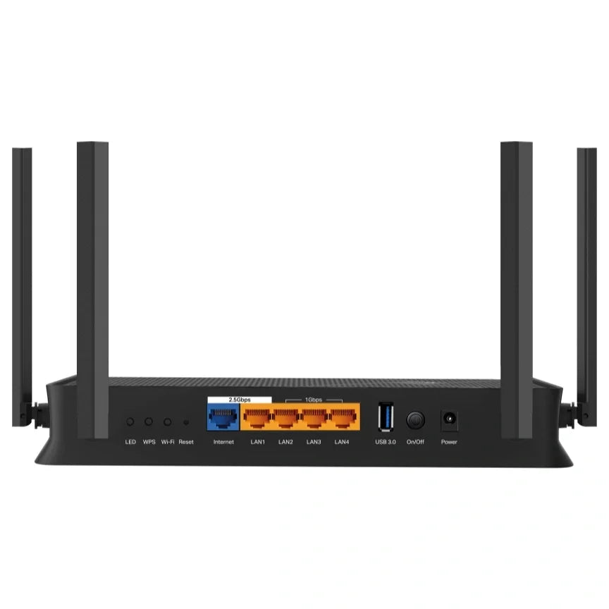 TP-Link Archer BE230 BE3600 Dual-Band Wi-Fi 7 Router, 3.6Gbps, 2x 2.5G Ports, 4x External Antennas With Beamforming
