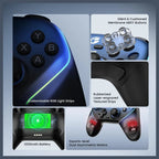 GameSir Super Nova Wireless Gaming Controller, 1000Hz Polling Rate, Hall Effect Stick and Trigger, Tri-Mode Connectivity, 1000mAh, Blue