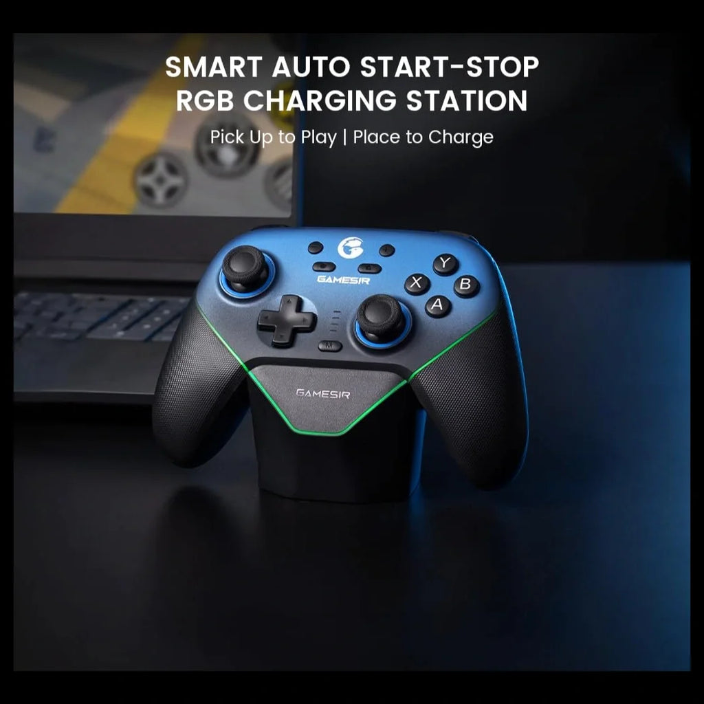GameSir Super Nova Wireless Gaming Controller, 1000Hz Polling Rate, Hall Effect Stick and Trigger, Tri-Mode Connectivity, 1000mAh, Blue