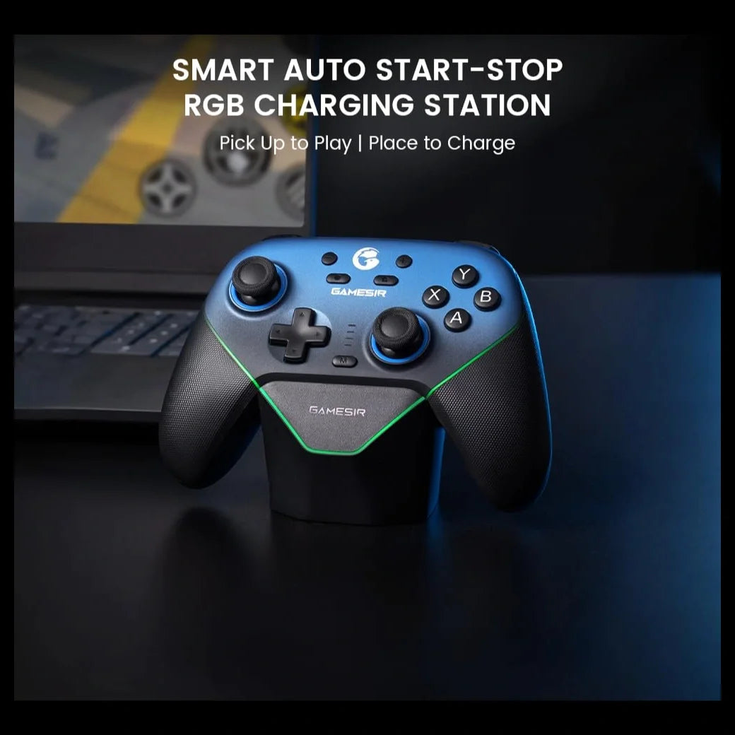 GameSir Super Nova Wireless Gaming Controller, 1000Hz Polling Rate, Hall Effect Stick and Trigger, Tri-Mode Connectivity, 1000mAh, Blue
