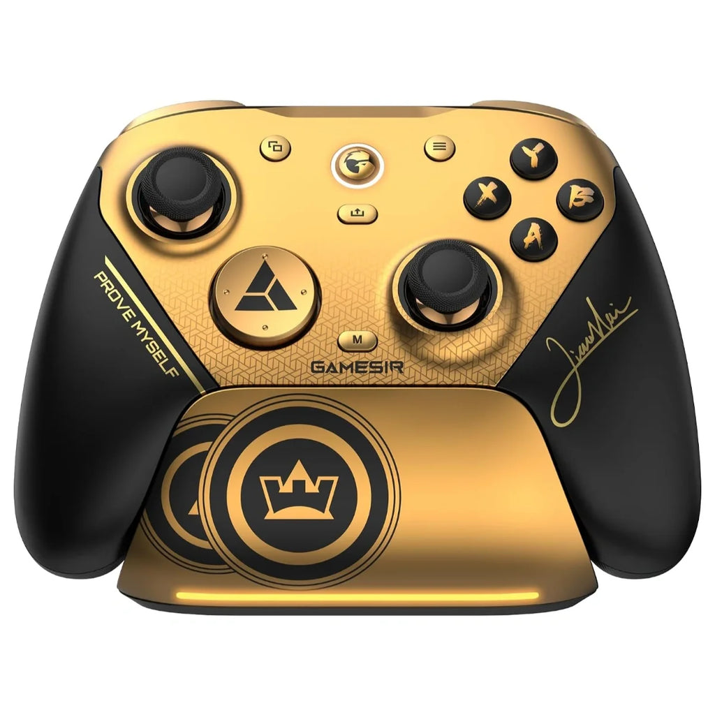 GameSir G7 Pro 8K PC Wireless Gaming Controller, 8000Hz Polling Rate, Gen 2 TMR Joysticks, Hall Effect Triggers With Dual-Mode Trigger Stops, 4 Programmable Macro Buttons, Charging Dock, Champion Edition