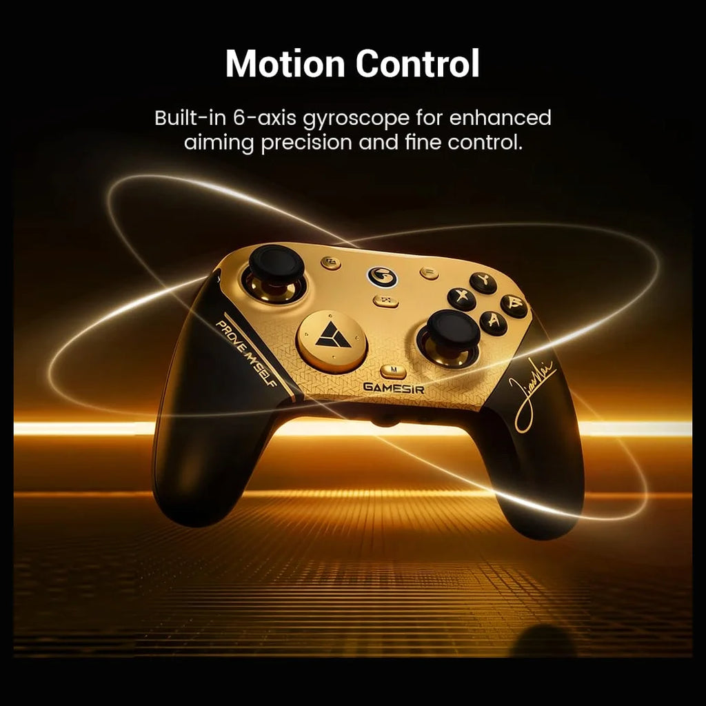 GameSir G7 Pro 8K PC Wireless Gaming Controller, 8000Hz Polling Rate, Gen 2 TMR Joysticks, Hall Effect Triggers With Dual-Mode Trigger Stops, 4 Programmable Macro Buttons, Charging Dock, Champion Edition