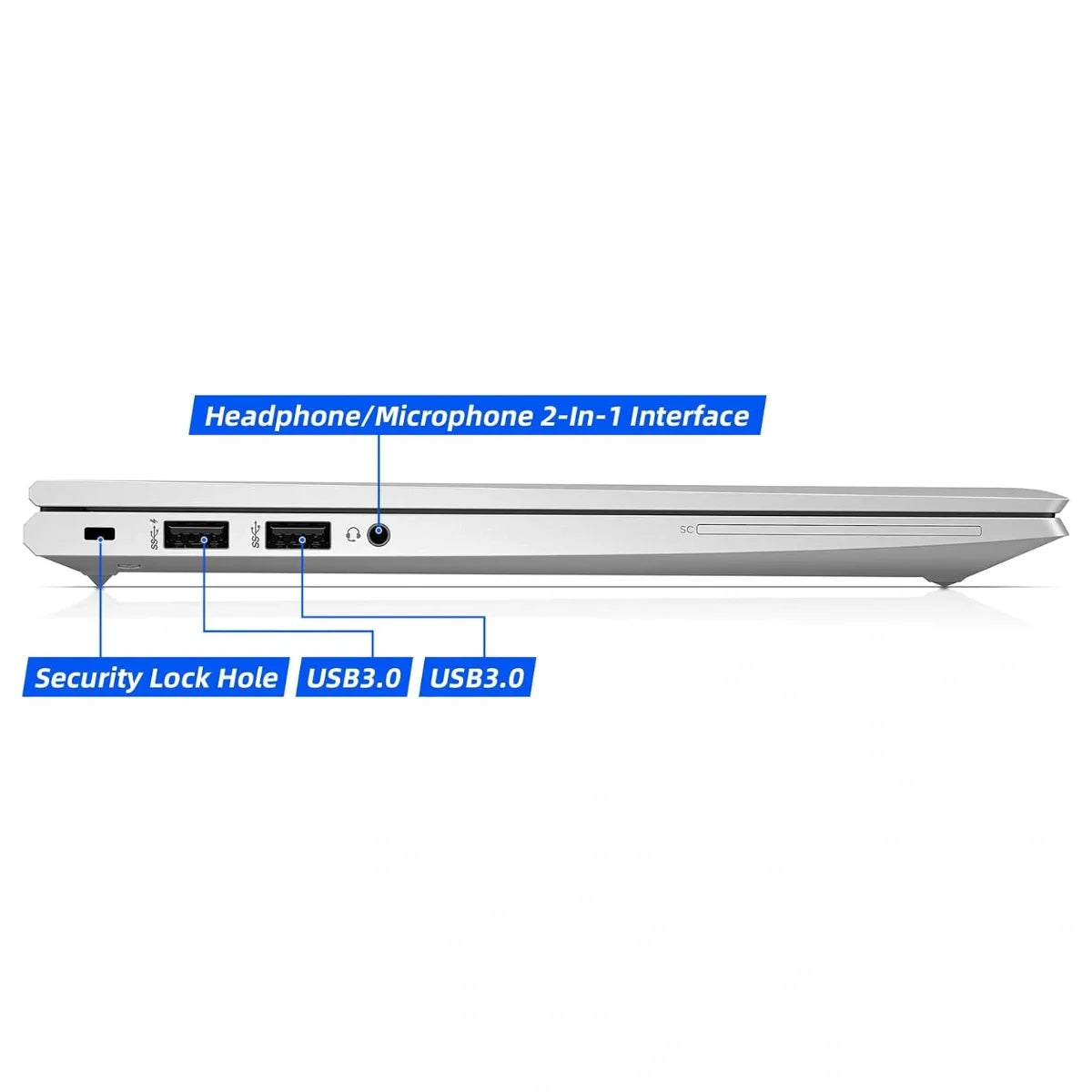HP EliteBook 830 G7 Laptop, Intel Core i5-10310U, 16GB RAM, 256GB SSD, 13.3" FHD Display, Backlit KB, Windows 11 Pro