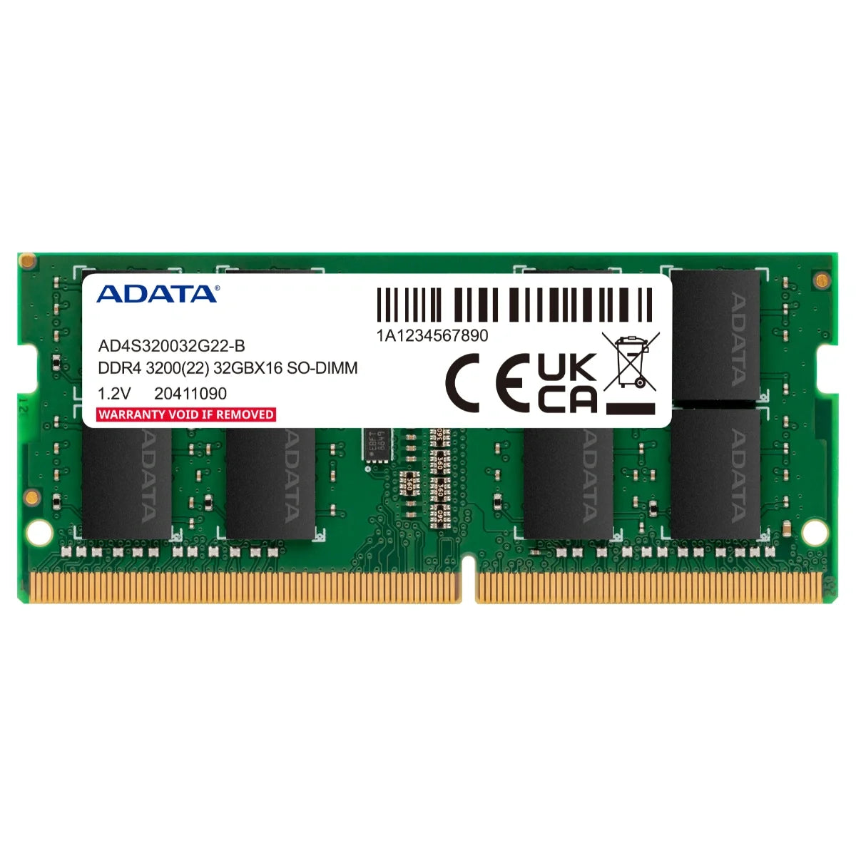 Pulled Laptop Memory 4GB DDR4 SODIMM 3200MHz, PC4, 1.2V