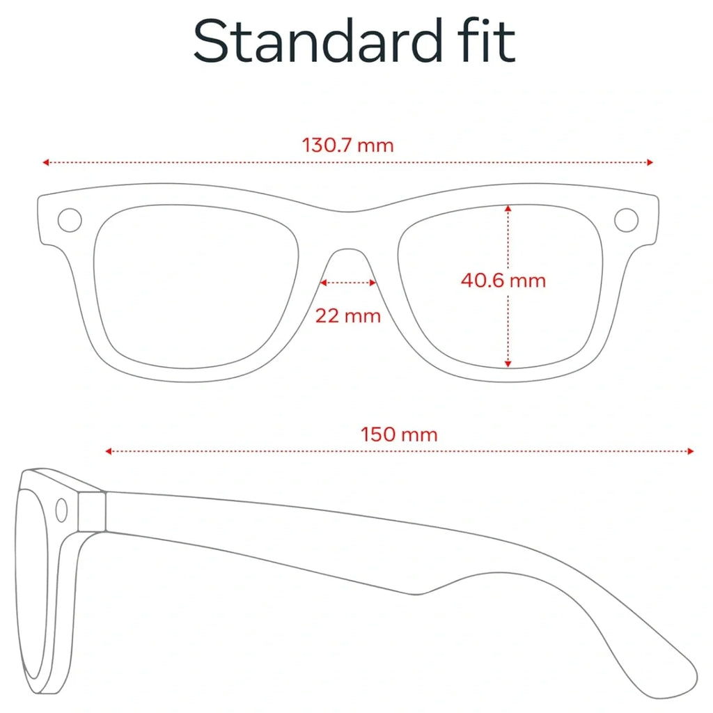 Meta Ray-Ban Gen 2 Wayfarer Large Smart AI Glasses, 3K Ultra HD Video Recording, 12MP Ultra-Wide Camera, Up to 8 Hours Battery Life, Transitions Grey Lenses, RW4012, Polar Gradient Graphite
