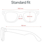 Meta Ray-Ban Gen 2 Wayfarer Large Smart AI Glasses, 3K Ultra HD Video Recording, 12MP Ultra-Wide Camera, Up to 8 Hours Battery Life, Transitions Grey Lenses, RW4012, Polar Gradient Graphite