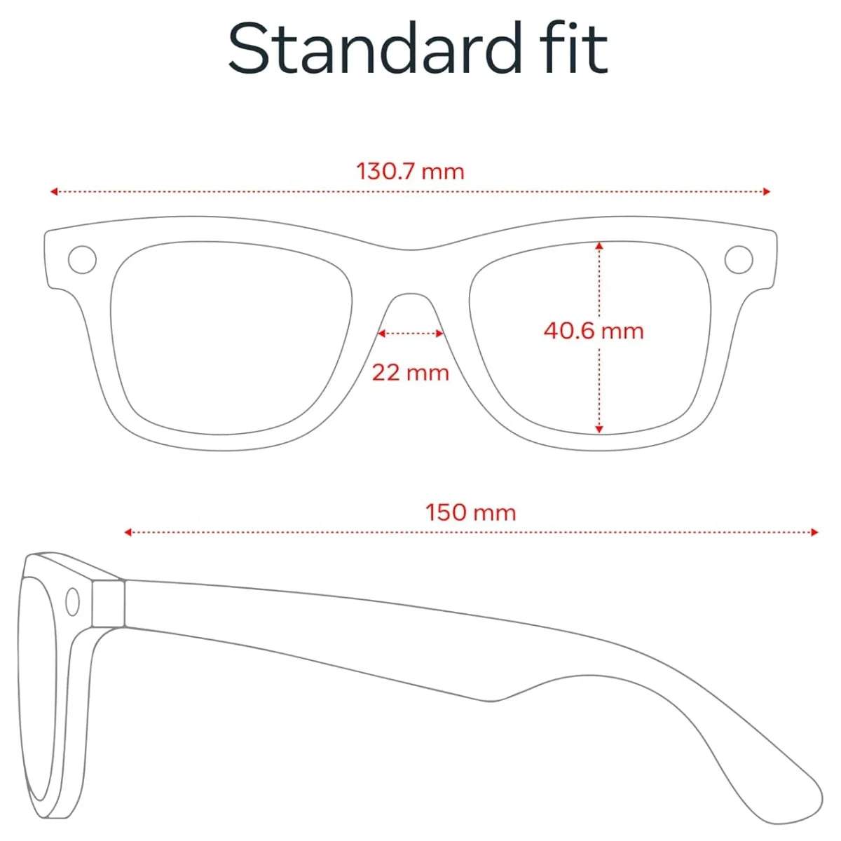 Meta Ray-Ban Gen 2 Wayfarer Large Smart AI Glasses, 3K Ultra HD Video Recording, 12MP Ultra-Wide Camera, Up to 8 Hours Battery Life, Transitions Grey Lenses, RW4012, Polar Gradient Graphite
