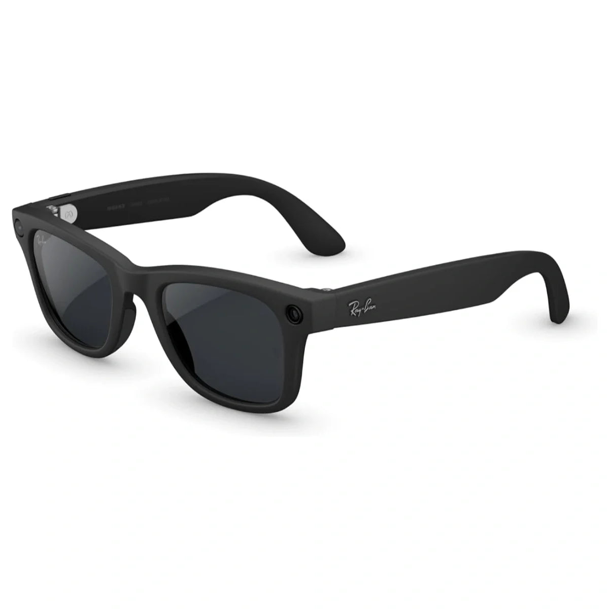Meta Ray-Ban Gen 2 Wayfarer Large Smart AI Glasses, 3K Ultra HD Video Recording, 12MP Ultra-Wide Camera, Up to 8 Hours Battery Life, Transitions Grey Lenses, RW4012, Polar Gradient Graphite
