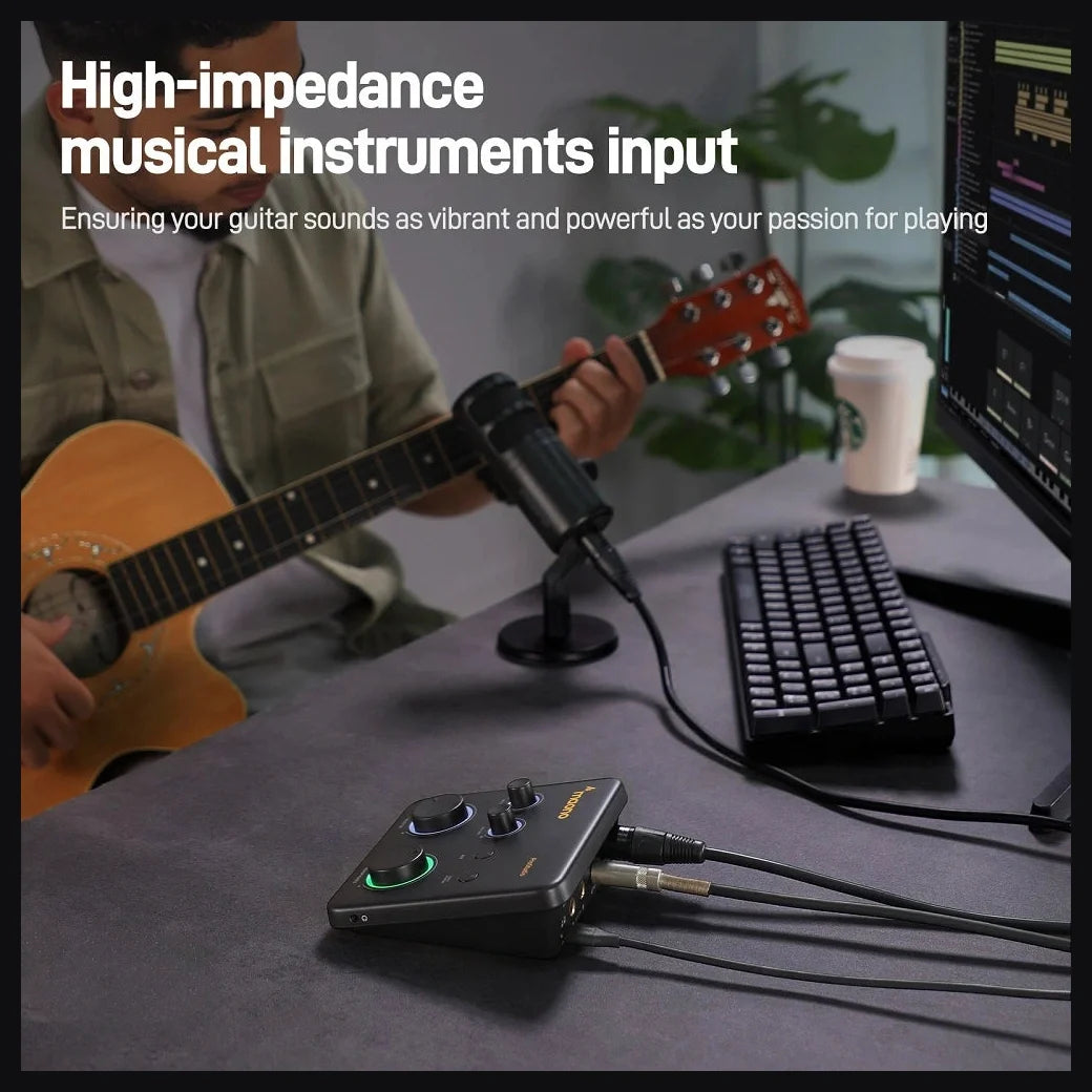 Maono PS22 Lite Audio Interface, Wireless Lavailar Microphone for Content Creation