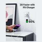 UGREEN USB C to Lightning Cable, 3.3FT 1m MFi Certified PD Fast Charging, 480Mbps Data Transfer, 10493