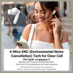 UGREEN HiTune T3 Pro Bluetooth 5.4 Earbuds, Active Noise Cancellation 38dB, 4 Mics ENC Clear Calls, 10mm Dynamic Speaker, 30H Playtime USB C Fast Charging, IPX5 Waterproof, App Customization, 2 Devices Connection, 35725 WS206