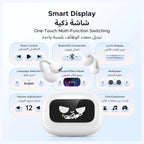 UGREEN ClipBuds Magic Open-Ear Wireless Earbuds, Smart Touchscreen With Custom Wallpaper, Bluetooth 5.4, 30H Playtime, 12mm Bio-Diaphragm Stereo Sound, IPX5 Waterproof, 55136 WS208