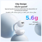 UGREEN ClipBuds Magic Open-Ear Wireless Earbuds, Smart Touchscreen With Custom Wallpaper, Bluetooth 5.4, 30H Playtime, 12mm Bio-Diaphragm Stereo Sound, IPX5 Waterproof, 55136 WS208