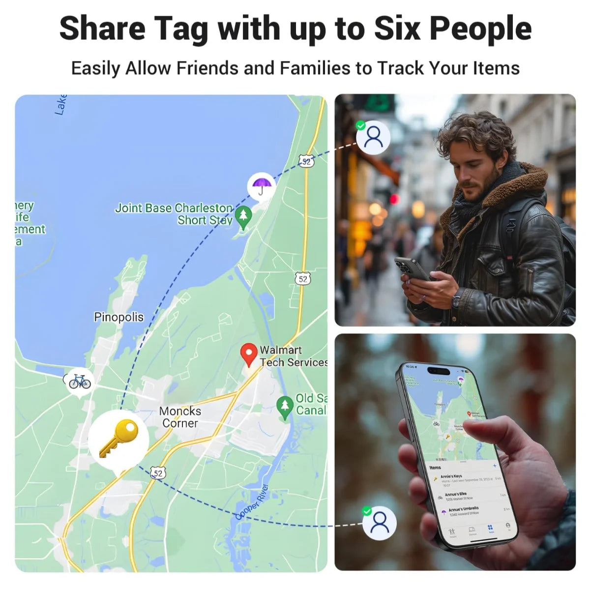 UGREEN Smart Bluetooth Finder 60387, Apple Find My Certified, Worldwide Tracking And Buzzer Alert, Lost Mode, Left Behind Reminder, Anti-Tracking Protection