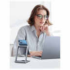 UGREEN Desktop Phone Stand, Dual Arms, Adjustable Dual Hinges, Foldable Design, Up To 7.9 Inch Compatibility, Space Grey, 80708 LP263