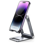 UGREEN Desktop Phone Stand, Dual Arms, Adjustable Dual Hinges, Foldable Design, Up To 7.9 Inch Compatibility, Space Grey, 80708 LP263