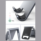 UGREEN Desktop Phone Stand, Dual Arms, Adjustable Dual Hinges, Foldable Design, Up To 7.9 Inch Compatibility, Space Grey, 80708 LP263