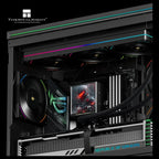 Thermalright Peerless Vision 360 UB ARGB 360mm CPU Liquid Cooler, 3.95" LCD 480x480 Square Screen, Wireless Splicing Fans, Black