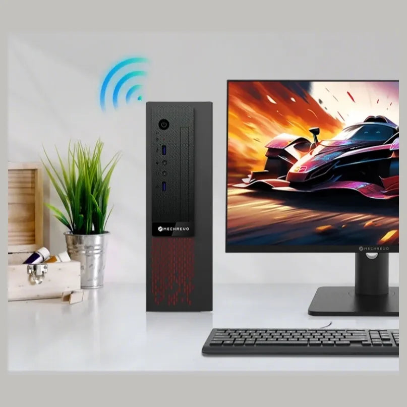 Mechrevo P7 Desktop PC, Intel Core i5-13420H, 16GB DDR4 RAM, 512GB SSD, Intel UHD Graphics, Windows 11 Pro, 23.8" FHD Mechrevo V2400 LED Display Bundle