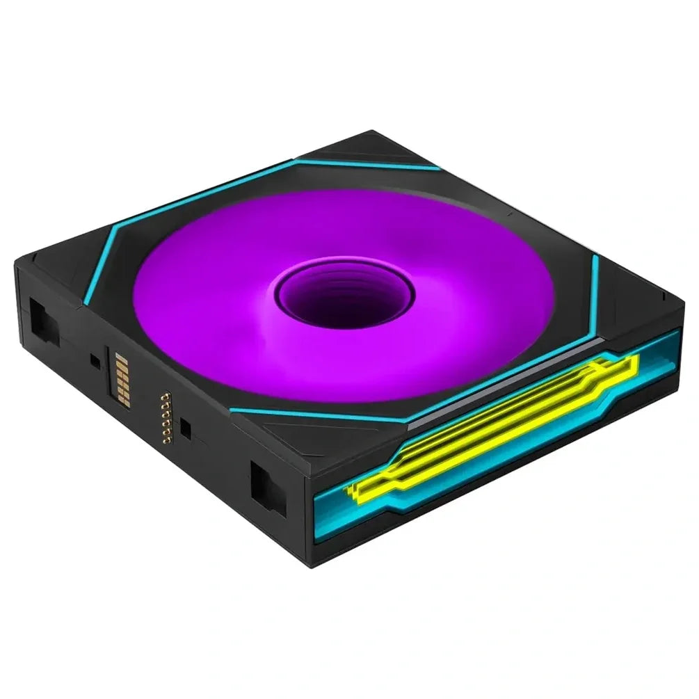 Lian Li UNI Fan SL Infinity FLEX 120mm Wireless Normal Blade ARGB Fan 3 Pack, L-Wireless Controller Included, Three-Zone ARGB Lighting, Dual-Sided Frame Design, Black 12SLIN1F3B