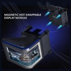 Lian Li Hydroshift II OLED Curved 360TL Liquid CPU Cooler, 360mm AIO, 3x120mm TL Fans, 6.67" 2K 60Hz Curved OLED Screen, Pump Up to 2400RPM 2800RPM Turbo Mode, Black