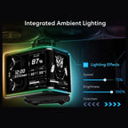 Lian Li Hydroshift II OLED Curved 360TL Liquid CPU Cooler, 360mm AIO, 3x120mm TL Fans, 6.67" 2K 60Hz Curved OLED Screen, Pump Up to 2400RPM 2800RPM Turbo Mode, Black