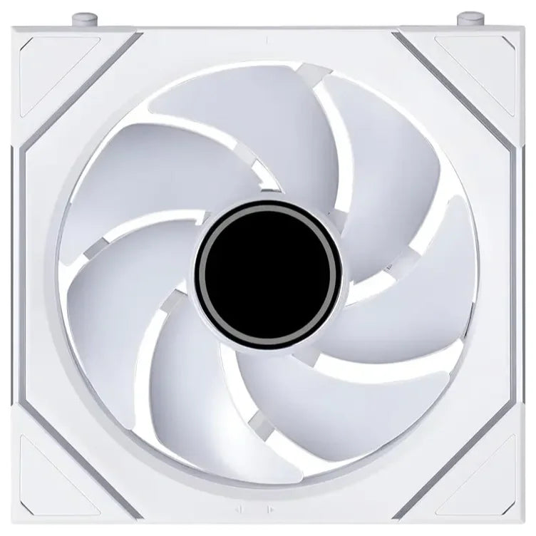 Lian Li UNI Fan SL-INF FLEX 120mm Reverse Blade ARGB Fan 3 Pack, Three-Zone ARGB Lighting, L-Connect 3 Support, Controller Included, White, G9F.12RSLIN1F3W.00